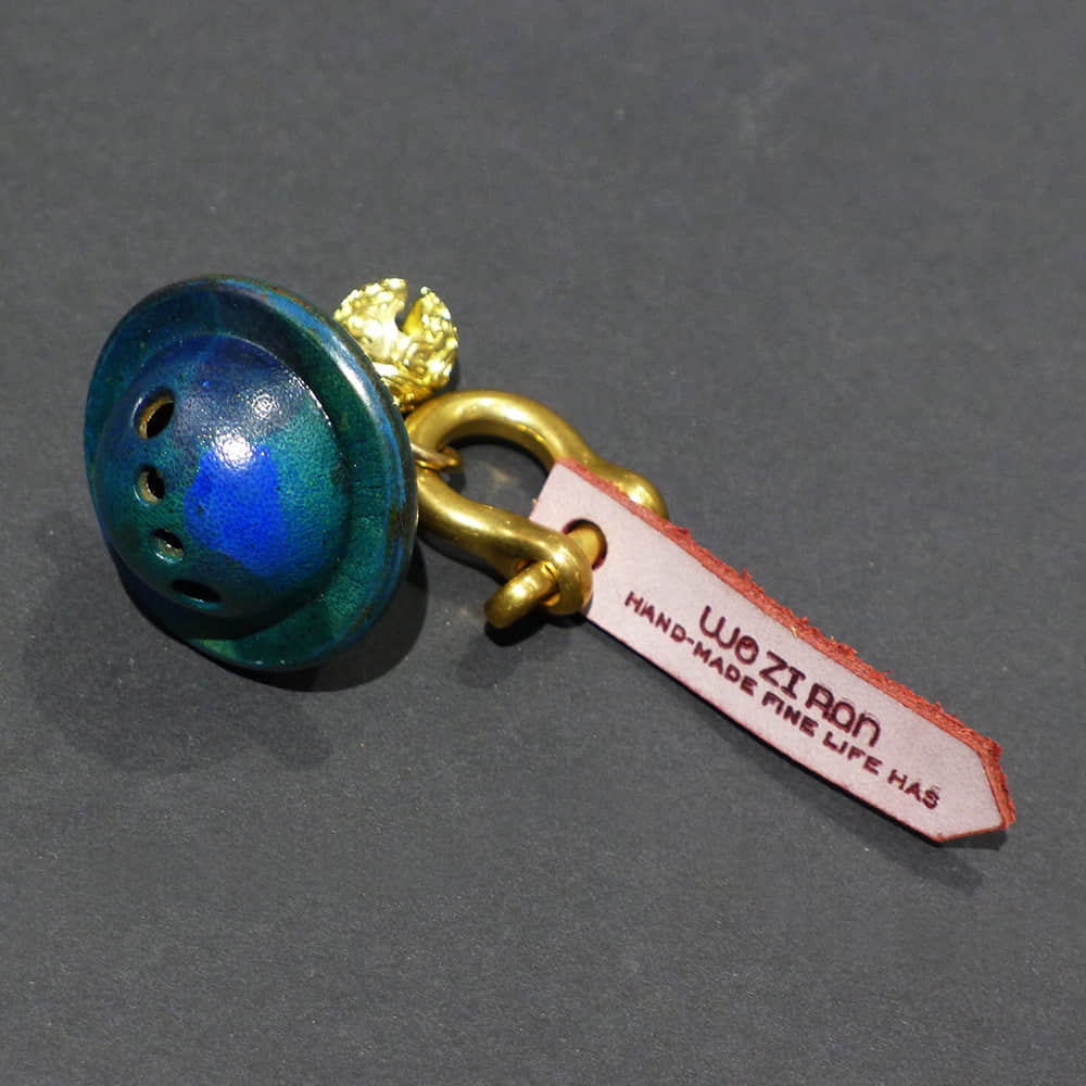 Unique Green & Blue leather bell accessory Green & Blue | LAZYet