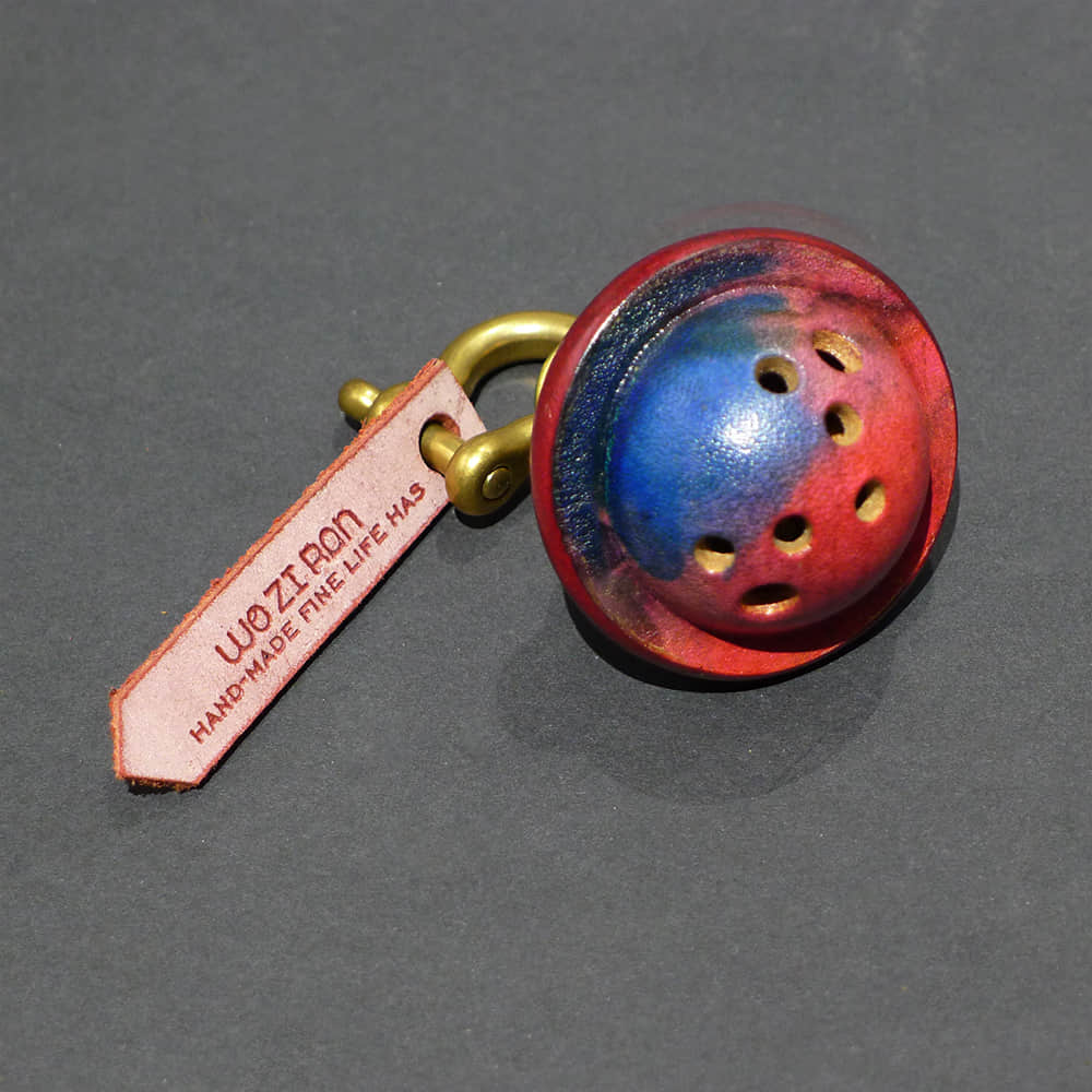 Unique Red & Blue leather bell accessory Red & Blue | LAZYet