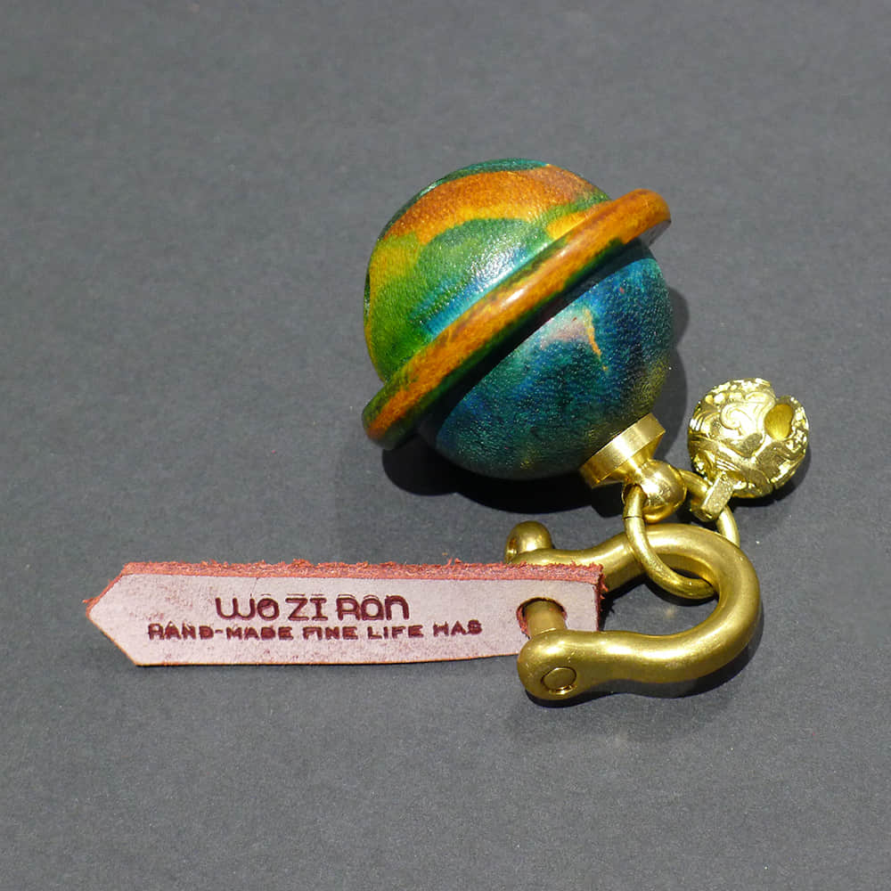 Unique Yellow & Green leather bell accessory  | LAZYet