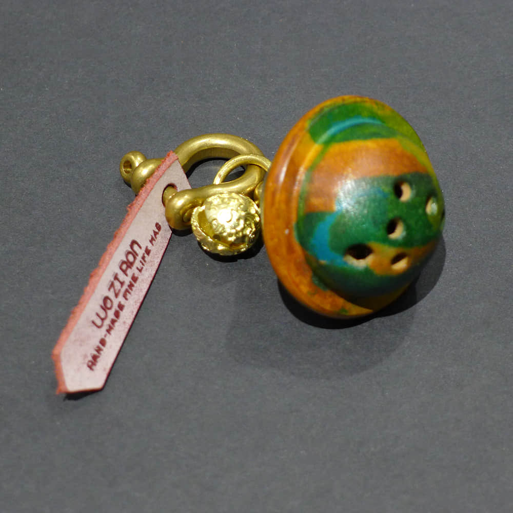 Unique Yellow & Green leather bell accessory Yellow & Green | LAZYet