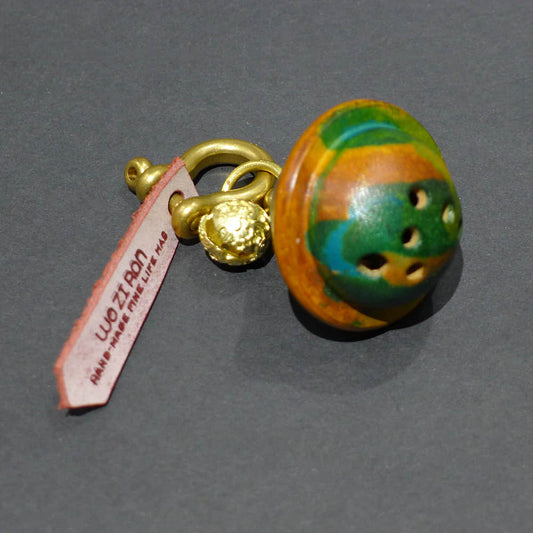 Unique Yellow & Green leather bell accessory Yellow & Green | LAZYet