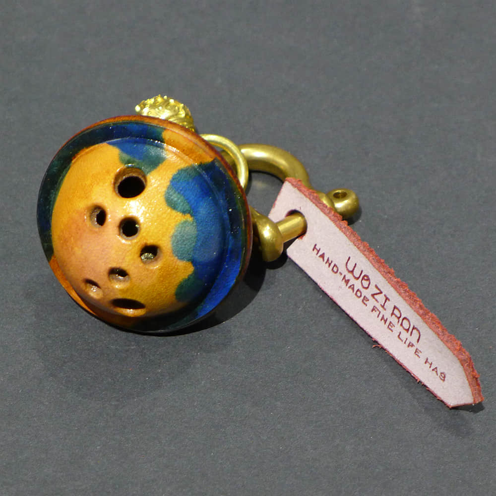 Unique Yellow & Blue leather bell accessory Yellow & Blue | LAZYet