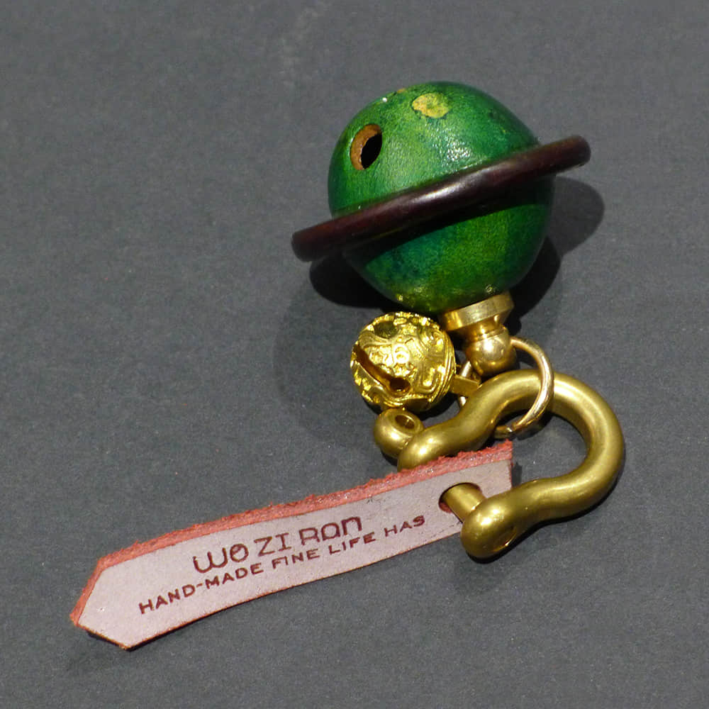 Unique Green leather bell accessory  | LAZYet