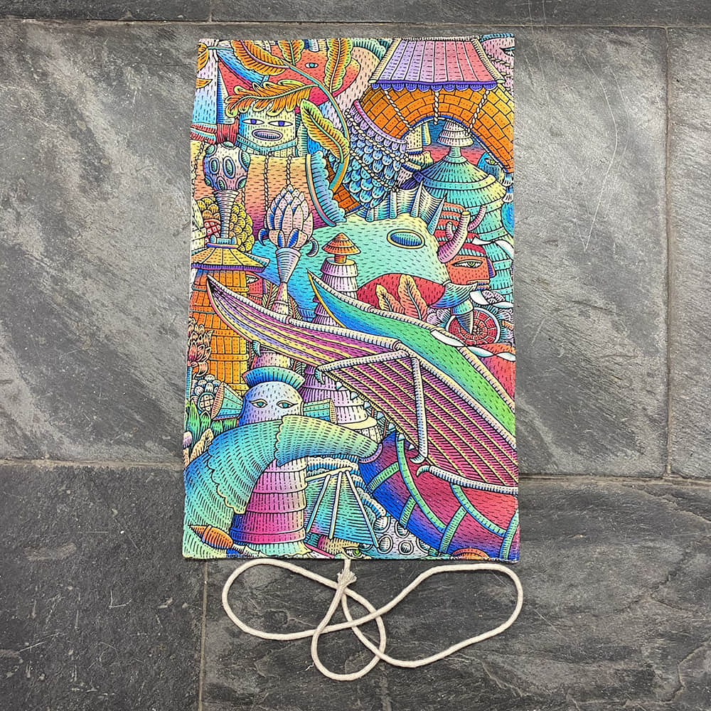 Art Canvas Roll-up pen bag case  | LAZYet