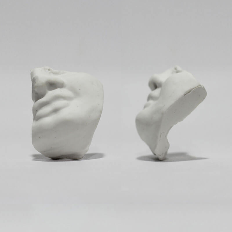 Pottery face shape eraser