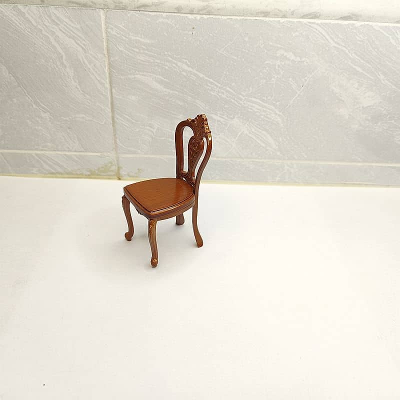 Dollhouse Dining Table and Chairs Miniature Model