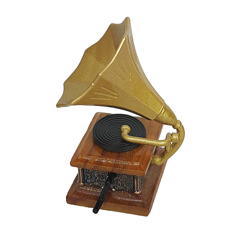 Puppenhaus Retro Grammophon Modell Ornament