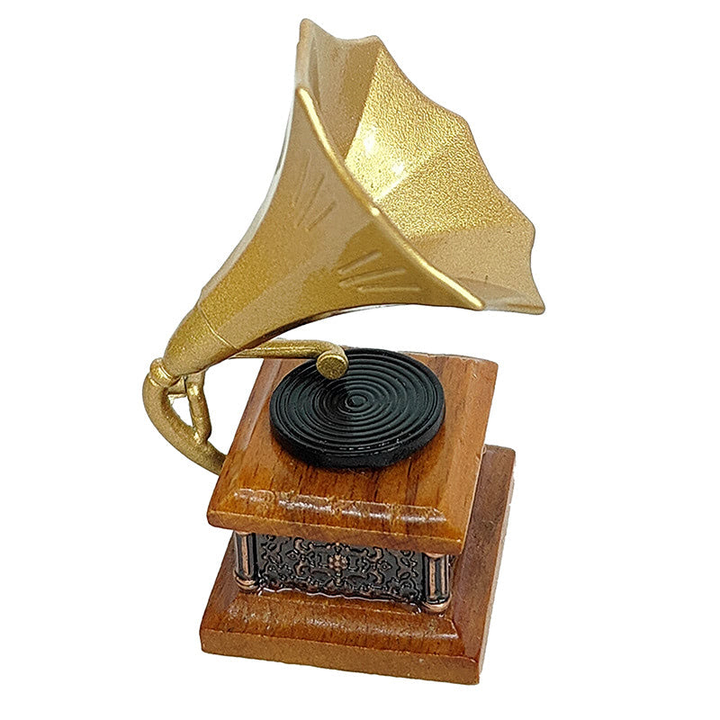 Puppenhaus Retro Grammophon Modell Ornament