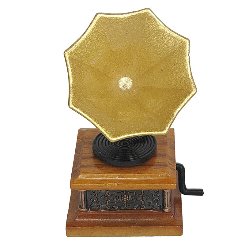 Puppenhaus Retro Grammophon Modell Ornament