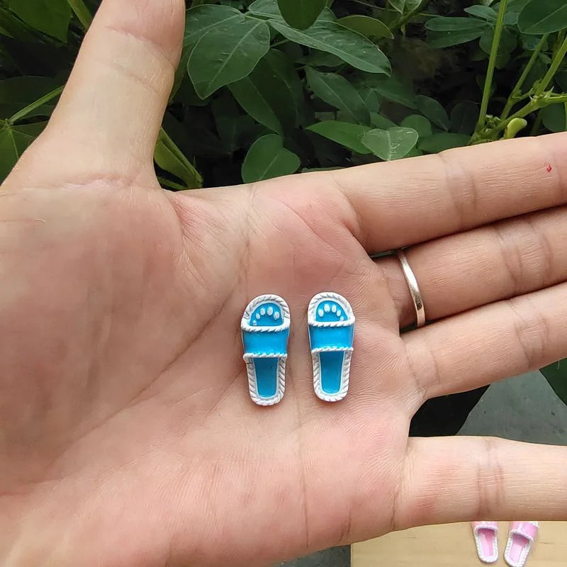 Doll house accessories mini slippers