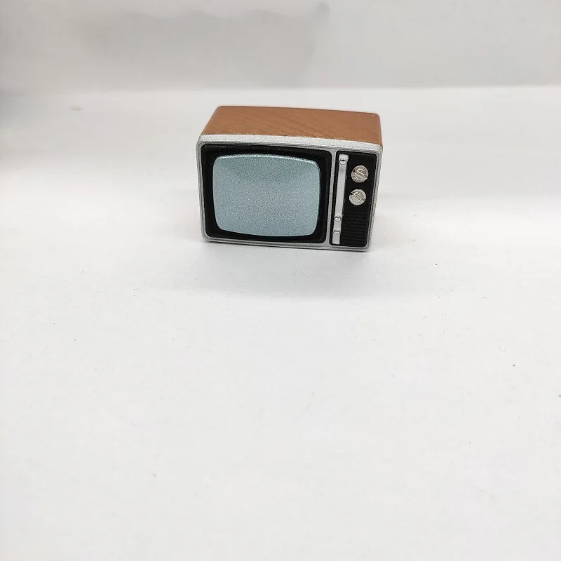 Simulation of nostalgic duplex TV model 1:12 dollhouse accessories