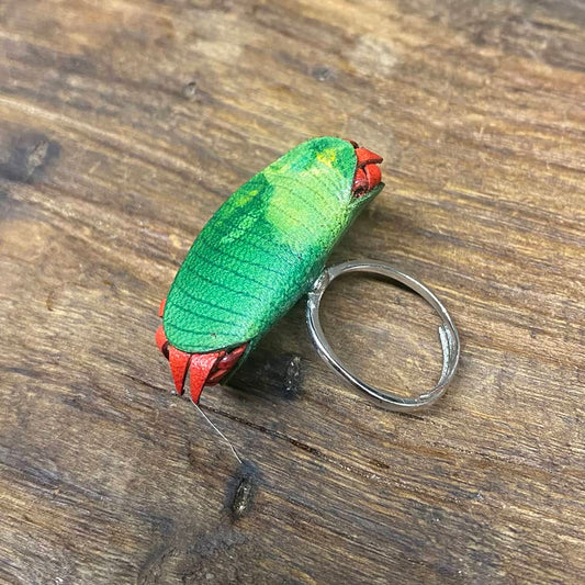 Handcrafted Leather Venus flytrap Ring