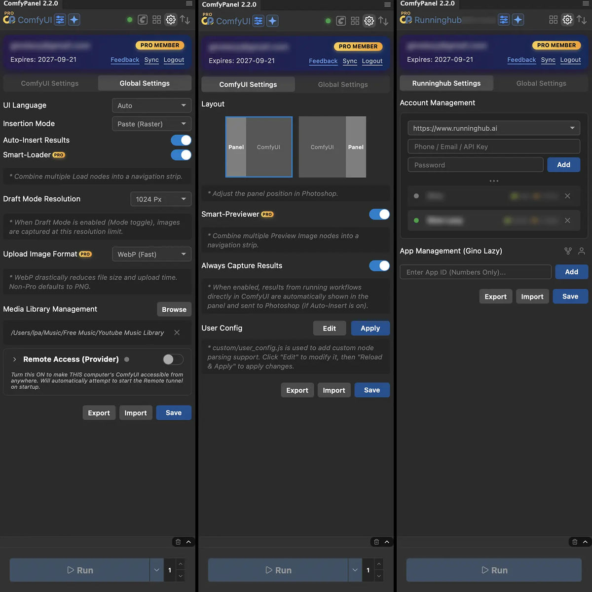 ComfyPanel Pro for Photoshop and ComfyUI