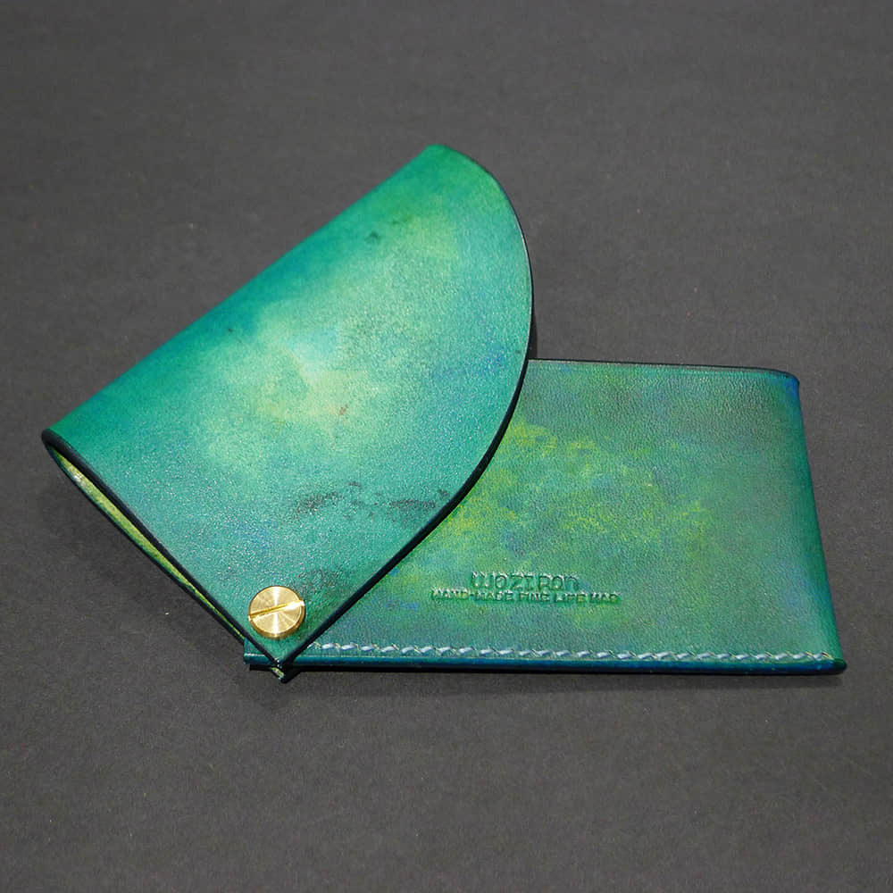 Women's Fashion Accessory Handmade  Leather Card Holder Green | LAZYet