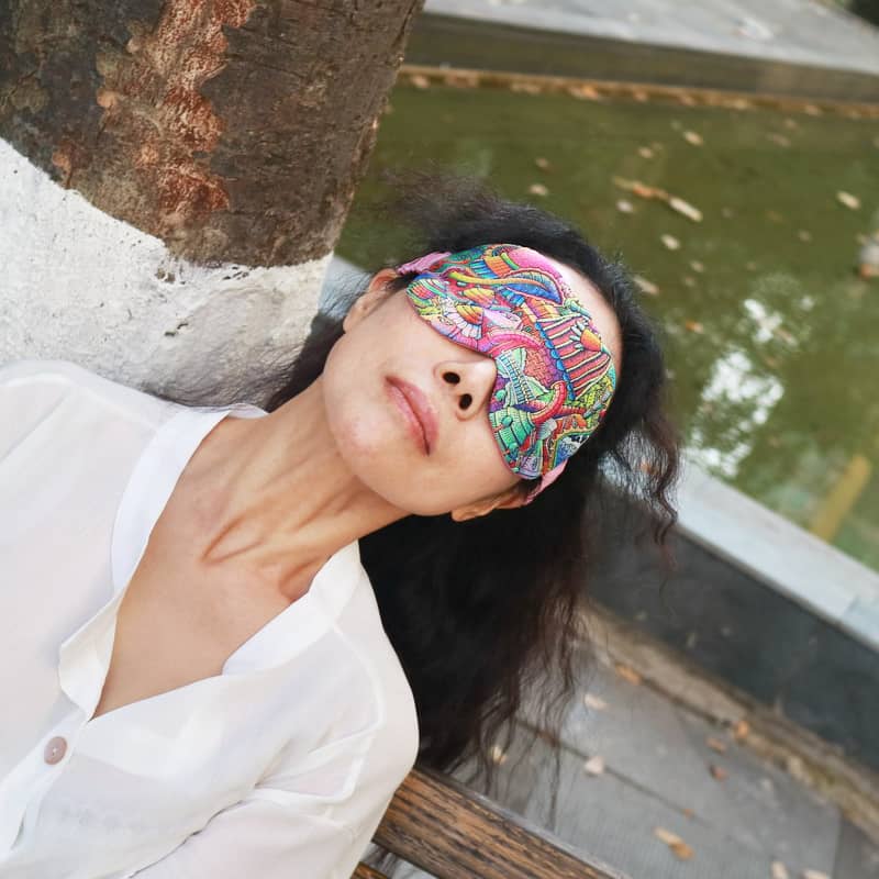 Illustration sleep silk eyemask