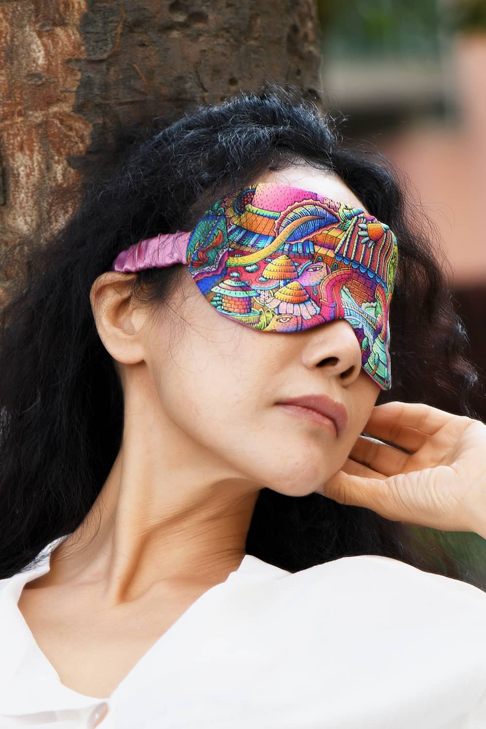 Illustration sleep silk eyemask