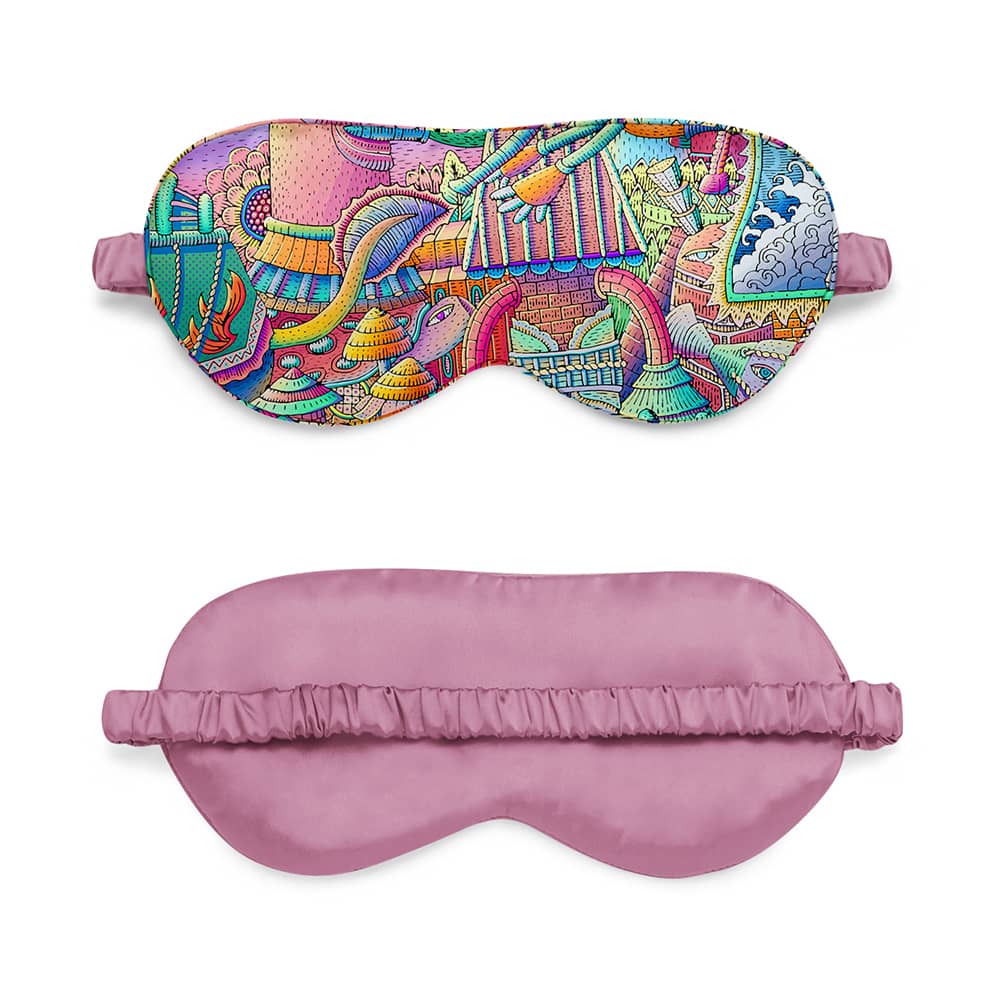 Illustration sleep silk eyemask