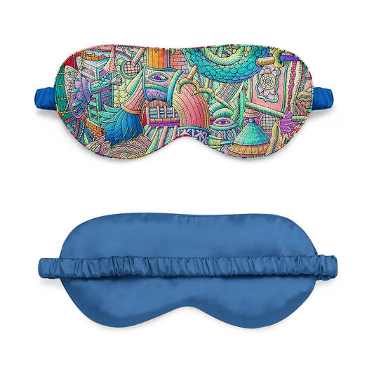 Illustration silk sleep eyemask