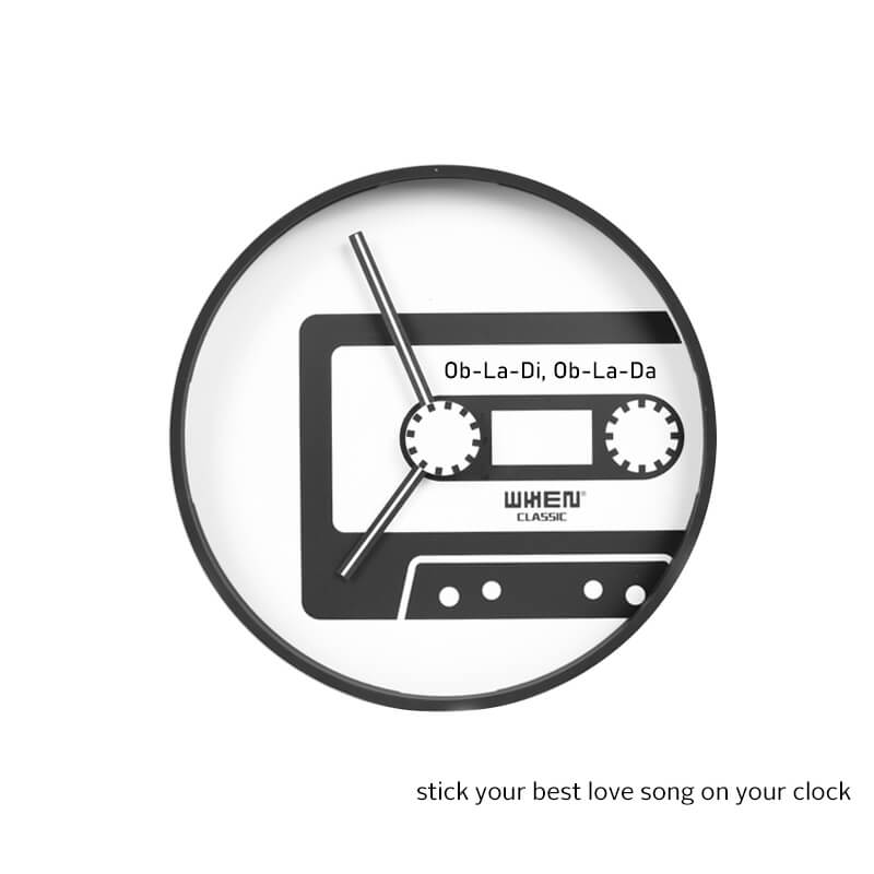 Cassette Playing Clock  | LAZYet